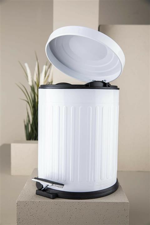 vipgross 5lt Pedallı Çöp Kovası Beyaz 4004-b