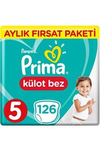 Prima Külot Bebek Bezi 5 Beden 126 Adet Aylık Fırsat Paketi