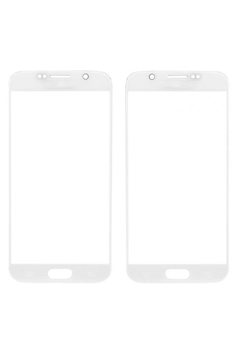 Samsung S6 G920 Ocalı Dokunmatik Ön Cam Lens Beyaz