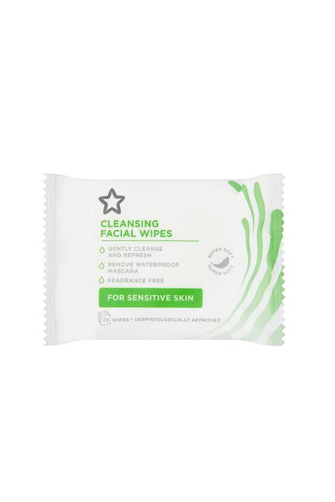 SUPERDRUG Yüz Temizleme Mendili Hassas Ciltler Için 25 Adet