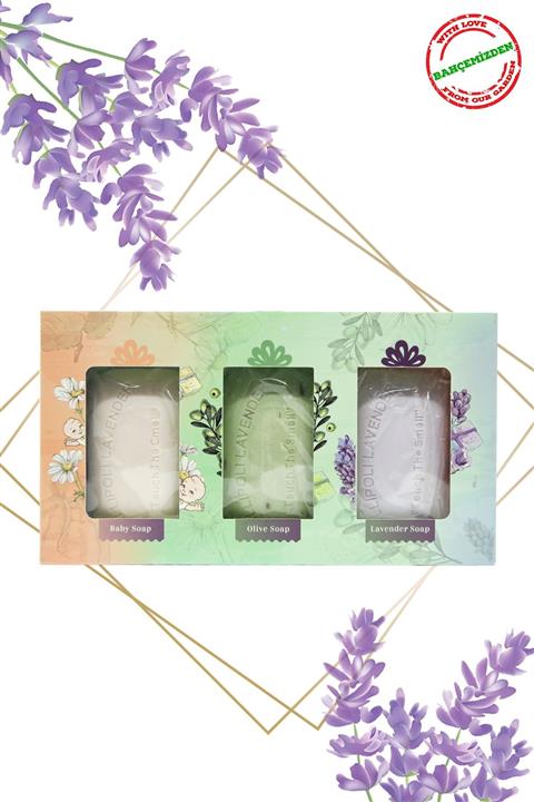Gallipoli Lavender Doğal Bitkisel Lavanta Yağlı Hediyelik Sabun Seti 300 gr 2 Adet