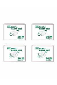ekobez Bel Bantlı Tekstil Yüzey Paket Medıum  Hasta Bezi 4x30'lu 120 Adet