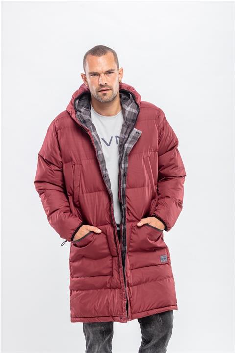 Kevin Erkek Bordo Şişme Parka