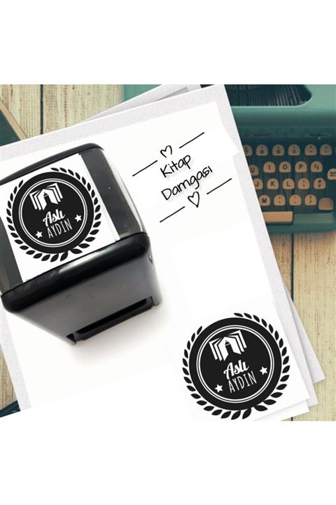 EHediyeci Kişiye Özel Retro Tarz Kitap Kaşeleri -411