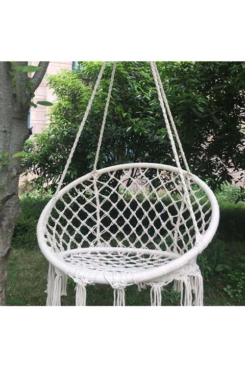 YAŞARYAPIMARKET Kuş Yuvası Salıncak Beyaz