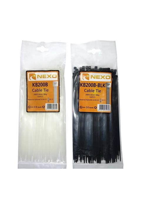 Nexo Beyaz Plastik Kablo Bağı 430x4,80 100'lü Pk