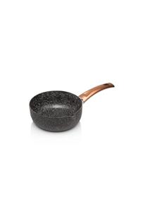 EW's Kitchenware Siyah Granit Mini Sütlük 14 cm