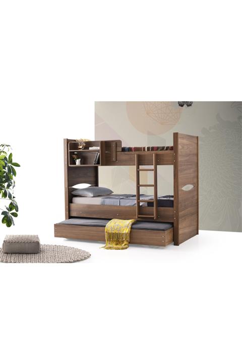 BAMBİNOGNC Mdf Lam 3 Lü Ranza Ceviz Ürün %100 Mdf Lamdır.