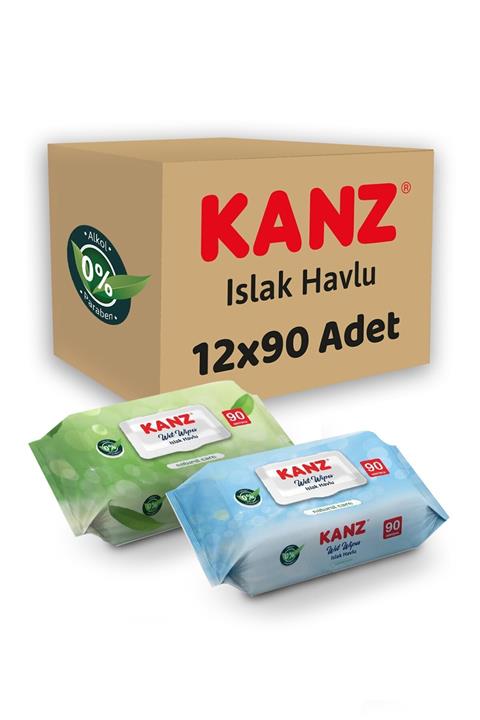 Kanz Islak Havlu 90'lı 12x90 Adet