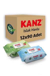 Kanz Islak Havlu 90'lı 12x90 Adet