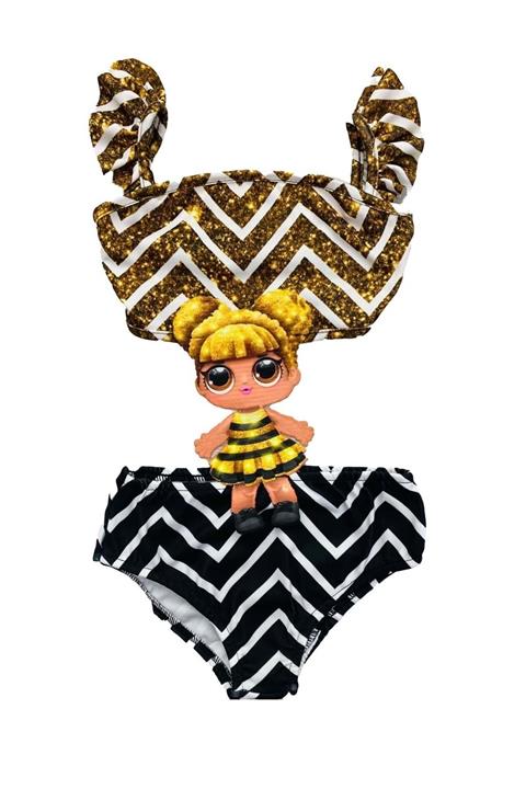 CINARIUM Kız Çocuk Siyah Mayo