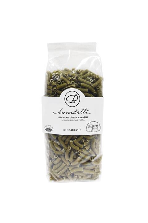 Bonatelli Ispanaklı Dirsek Makarna 400 Gr