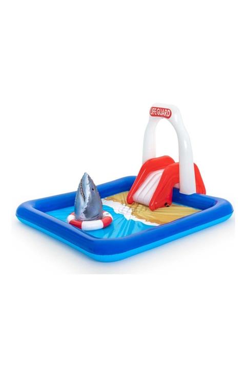 Burnis Toy Bestway Köpekbalık Kaydıraklı Havuz