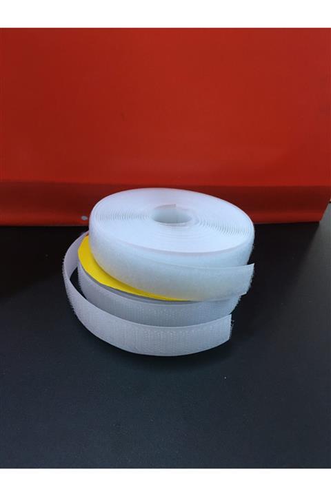 Koza Fermuar 2cm Beyaz Cırtbant 5m