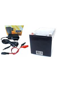 ATAEXPRESS Kraft Mercedes Benz Gla Jeep Uyumlu 12 Volt 12 Amper 12v 12ah 20hr + 12 Volt Akü Şarj Set 1a