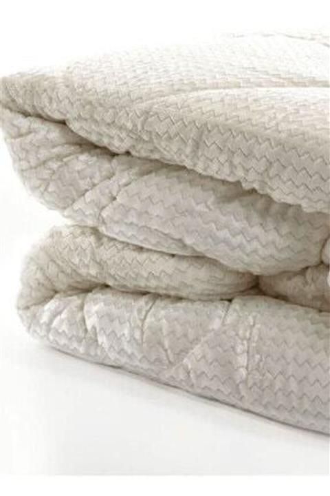 Merinos Zigzag Micro Yorgan Kemik Rengi