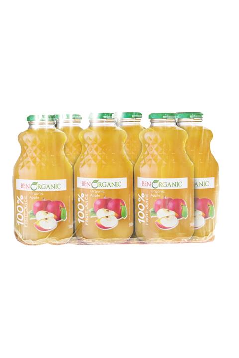 Benorganic Organik Elma Suyu, 6 x 1 lt