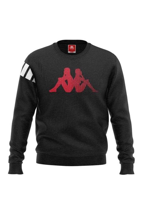 Kappa Baskılı Sw-shirt Chaber Siyah