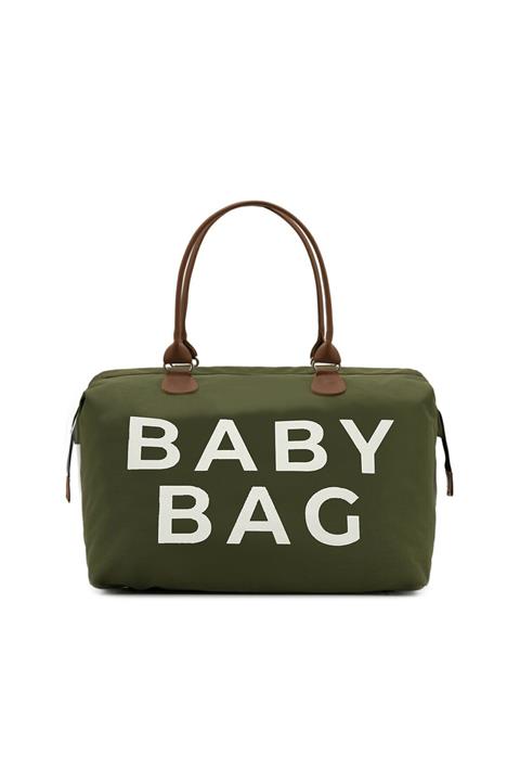roma italy Haki Baby Bag Baskılı Bebek Bakım Çantası