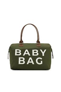 roma italy Haki Baby Bag Baskılı Bebek Bakım Çantası