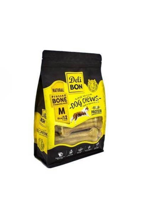 Delibon Deri Pres Kemik 15cm M Boy 12li Torba Naturel