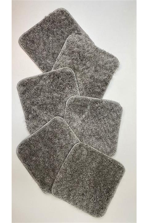 Madame Lilla Area Gri 40 X 40 6 Lı Sandelye Üzeri Paspas