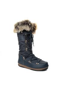 MOON BOOT Lacivert Kadın  Kar Botu 24002800-007 W.e. Monaco Wp Denım Blue