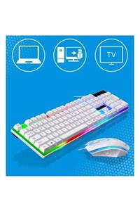 Polhammobile Polham Rgb Led Işıklı Klavye Ve Mouse Seti, Gamer, Oyuncu, Usb Klavye Ve Mouse, Işıklı Oyuncu Seti