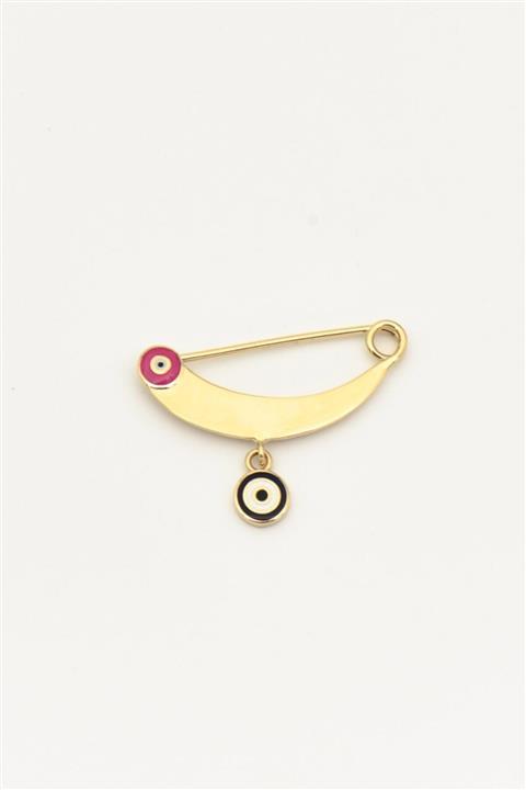 SılaGold Nazarlık Figürlü Altın Çengelli Iğne