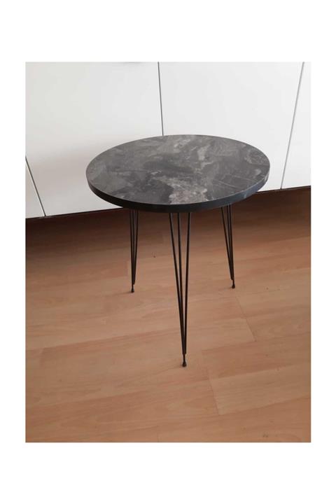 224home Tek Siyah Yan Sehpa