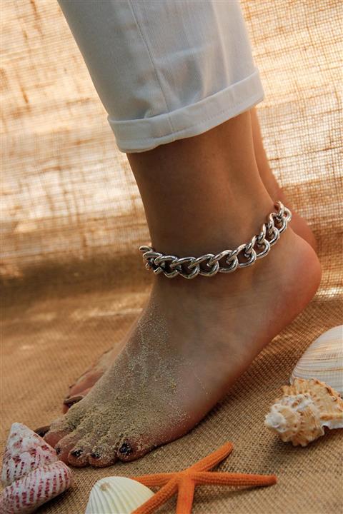 Modex Retro Kalın Zincir Halhal