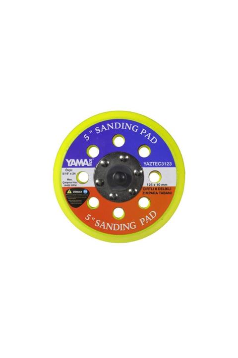 Yama Cırtlı Delikli Eksantirik Zımpara Tabanı 125 Mm.