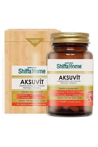 Shiffa Home Aksuvit Ginseng Arı Sütü Polen Propolis C Vitamini 80 Tablet 750mg