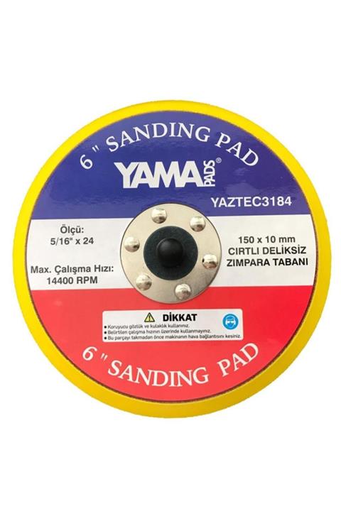 Yama Cırtlı Deliksiz Zımpara Tabanı 150x10 Mm 6\