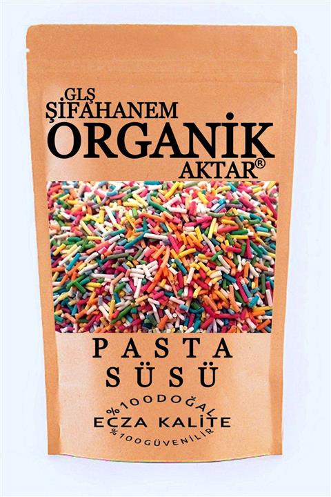 GLŞ ŞİFAHANEM ORGANİK AKTAR Granül Pasta Süsü Renkli Granül Şeker Kğ