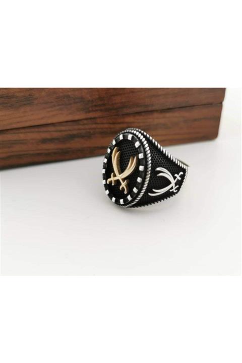 Candie Silver Zülfikar Model Gümüş Erkek Yüzük