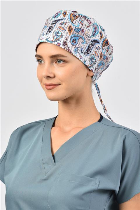 Owlet Medikal Yazılı Şal Desenli Cerrahi Bone