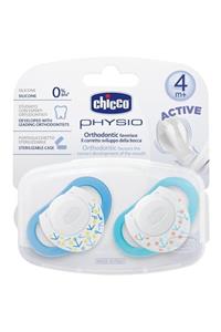 Chicco Physio Silikon Emzik 4m+ 2'li - Mavi