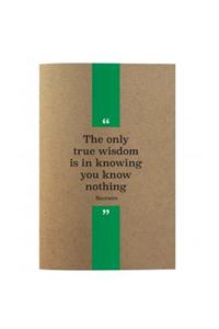 DEFFTER Quotes From Thinkers Socrates Karton Kapak 14,8x21 Noktalı 70 Sayfa Defter 64840-5