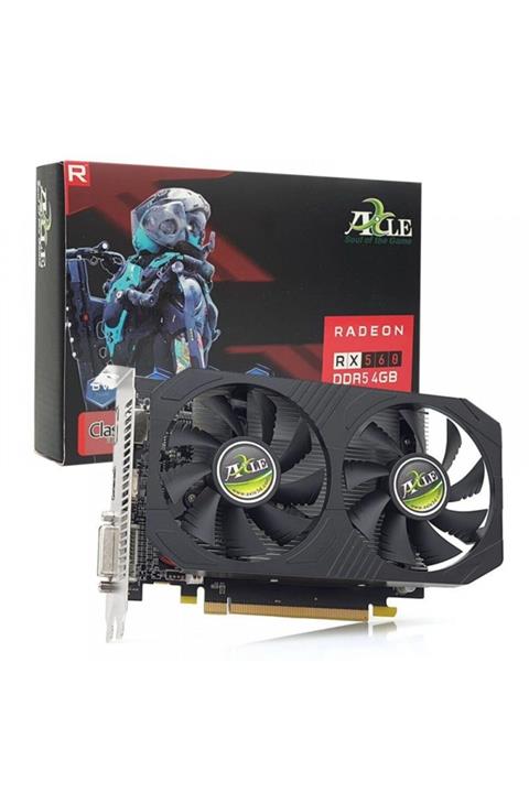 Axle Amd Radeon 128bit Ddr5 4gb Ax-rx5604gd5p8dıpd Rx560 Dual Fan Ekran Kartı