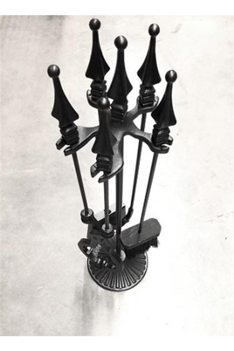 Mevsim Ticaret Dekoratif Şömine Maşa Seti