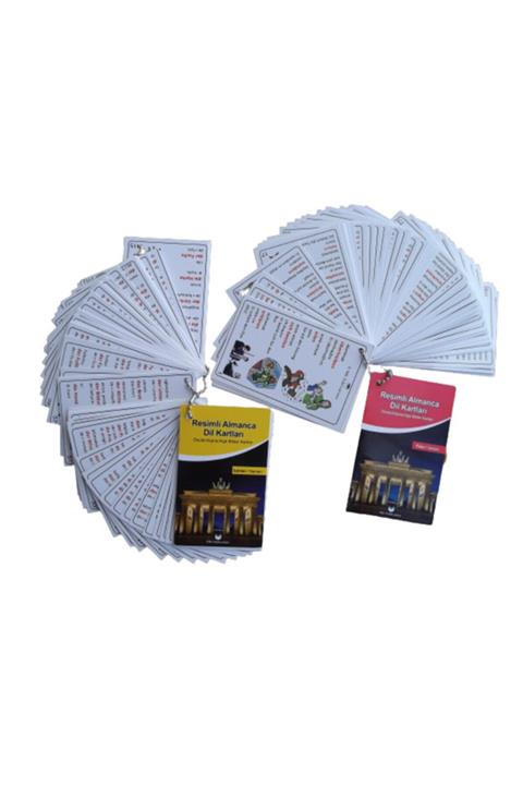 MK Publications Almanca Kelime Kartları Seti Zincirli ( Isimler Fiiller )