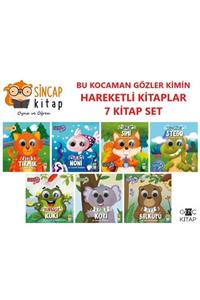 Sincap Kitap Bu Kocaman Gözler Kimin Hareketli Kitap 7 Li Set Kedi Tırmık-balık Noni-sincap Simi-dinozor Stego