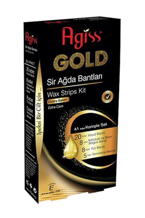 AGISS Gold Ekstra Bakım Sir Ağda Bandı Komple Set 41'lix2 Adet
