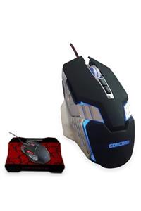 Concord Rgb 7200 Dpı Kablolu 7 Tuşlu Gaming Oyuncu Mouse (FARE) Ve Pad