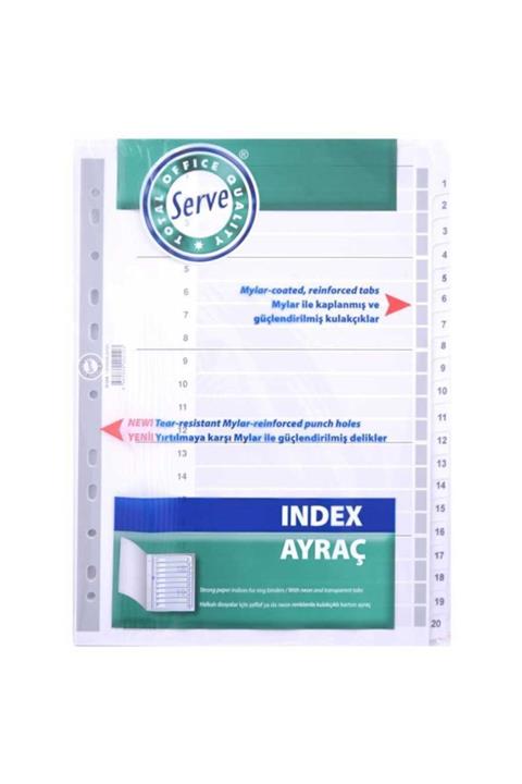 Serve Ayraç 1-20 Rakam 10 Lu Paket