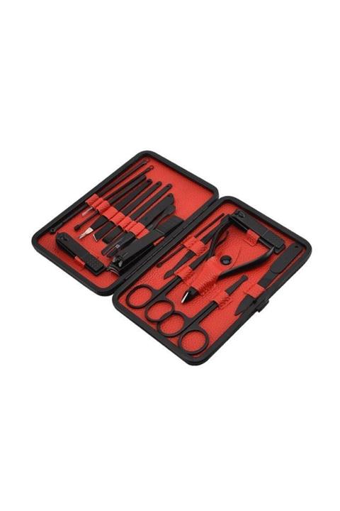 Ocean Çantalı Paslanmaz Çelik Manikür + Pedikür Set 18 Parça