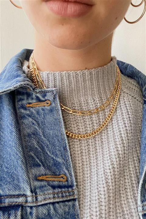 New Obsessions 2'li Kombin Zincir Kolye