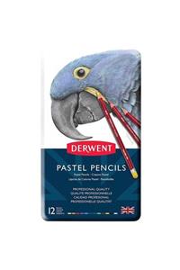 Derwent 12'li Pastel Pencils ( Pastel Kalem Seti ) Metal Kutulu