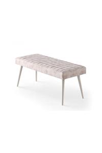 Morfoni 95x45 Cm Ahşap Ayaklı Bench Yemek Odası Mutfak Masası Için Kullanıma Uygun